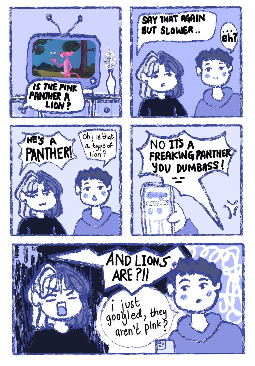 Comics: Pink panther